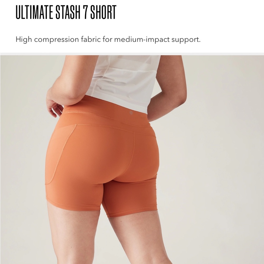 Brand new Athleta bike shorts.  Purchased wrong size. - Picture 2 of 6